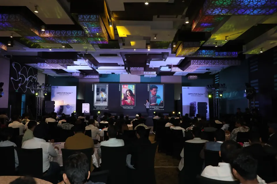 Audience at a corporate gathering organised by Show Squad Events